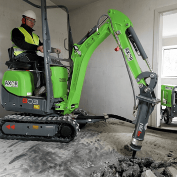 miniexcavadora 800 kg axor rentals 1